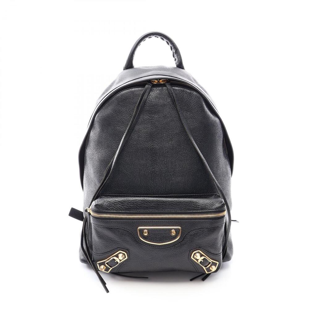 Balenciaga City Backpack Leather Black